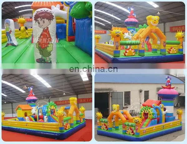 new outdoor inflatable giant inflatable playgrounds on sale