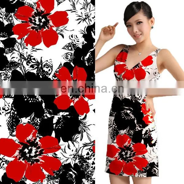 100%Printed Viscose Fabric For Dress/ Printed Rayon fabric