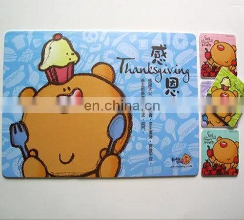 PVC laminated decorative table mat placemat table pad