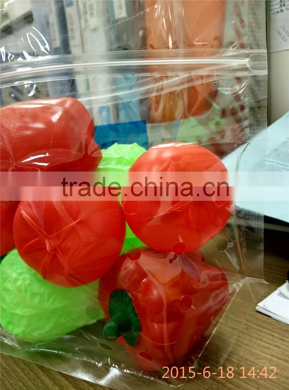 Customer Printing Plastic Packaging fruit bag with holes