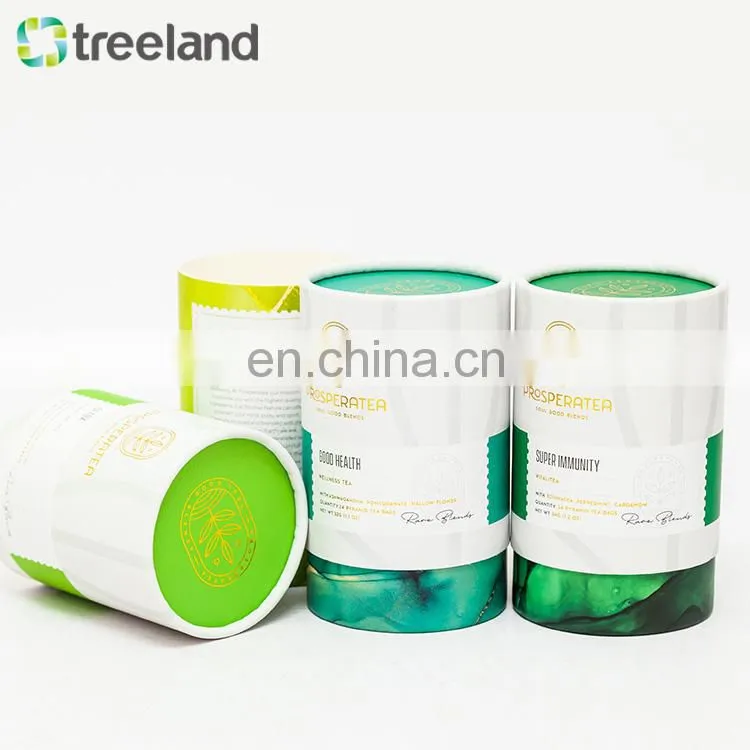 Eco friendly paper tins cardboard tube packaging tube boxes