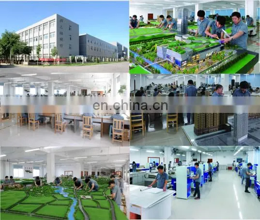 CNC Laser machine cutting solid abs plastic blocks model for architect design