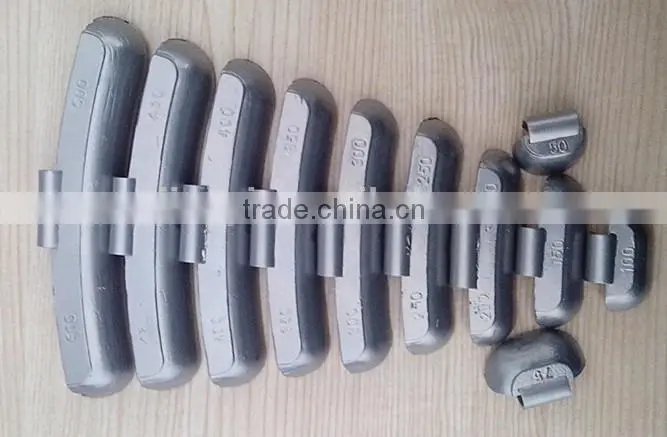Pb lead clip on wheel weight for big bus in hot sale 450g