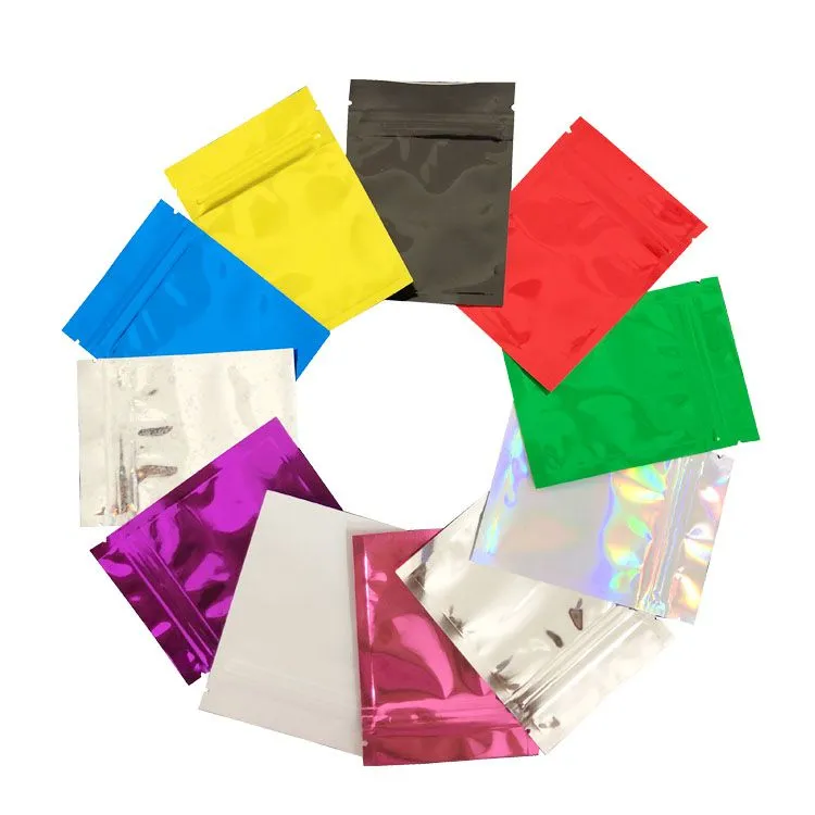 zip lock mylar bags heat seal storage packaging pack pouches reusable plastic grip seal aluminum foil sampling packing baggies