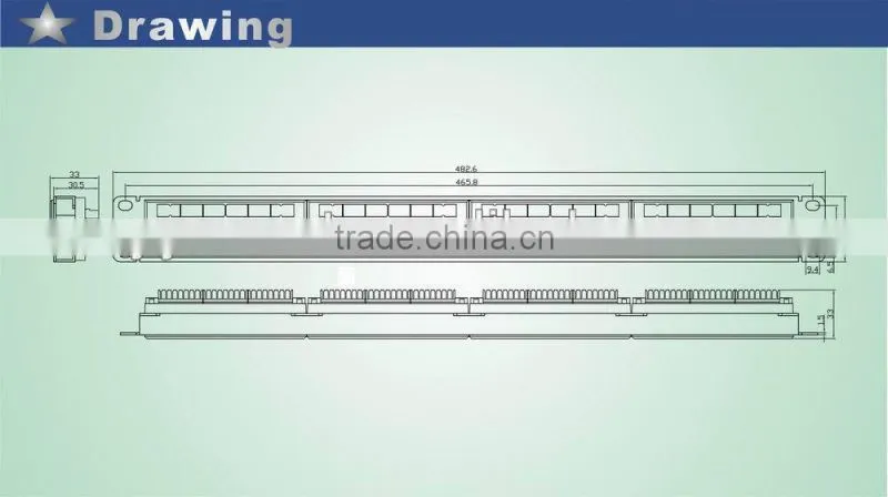 Network equirement CAT5E 24 Port Patch Panel RJ45 110 IDC