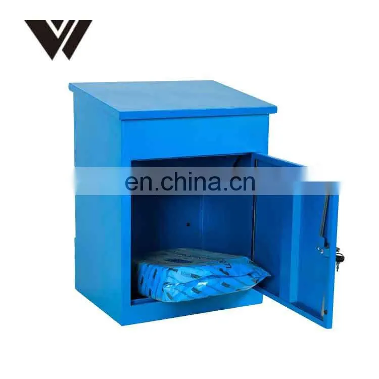 Metal modern waterproof Wall Mounted Apartment Building Storing Letters Mailboxes with Post