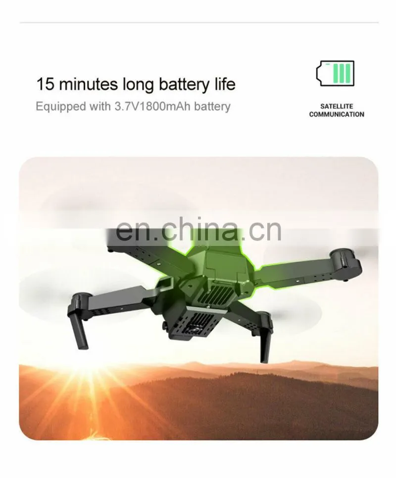 E88 drone With Wide Angle HD 4K 1080P Dual Camera Don Height Hold Wifi RC Foldable Quadcopter Dron Gift Toy