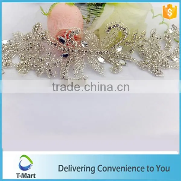 whole new design crystal rhinestone applique for wedding garment and shoes
