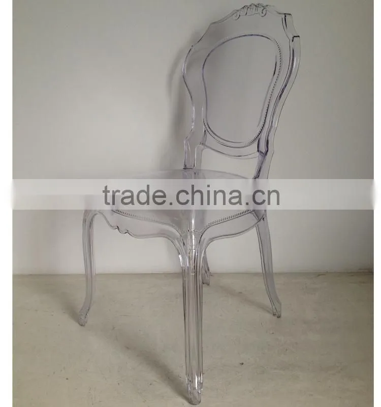 Modern designer popular transparent PC chair for sale