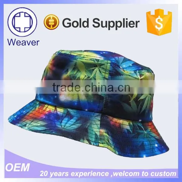 Custom Floral Sublimation Galaxy Bucket Hat Caps For Sunhats