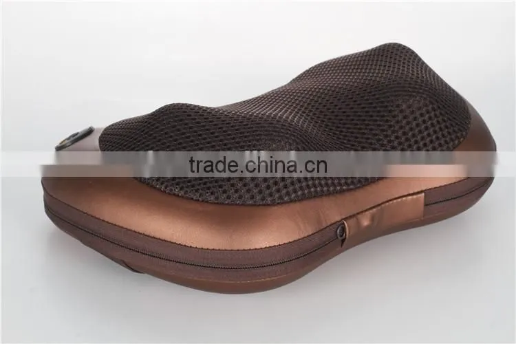 new design kneadind shiatsu massage pillow/vibration neck massage pillow with CE,RoHs certified for home/car/office