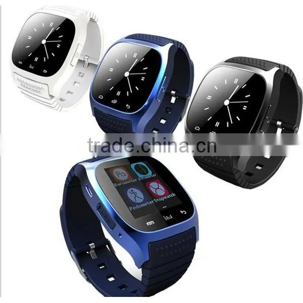 2016 wholesale golden supplier in alibaba cheap touch screen watch phone smartwatch m26