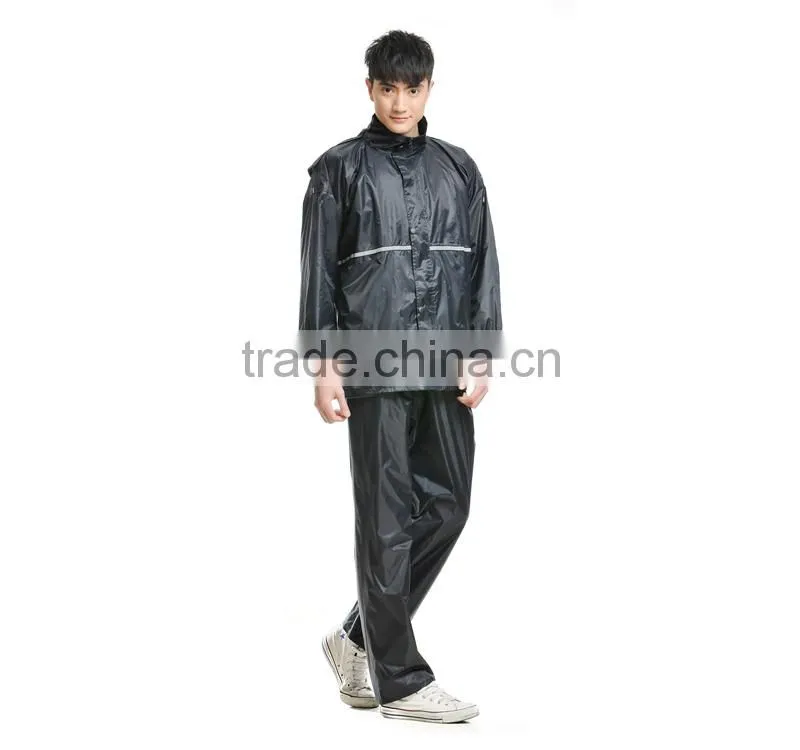 YANLI 100% waterproof,wholesale korea adult outdoor pvc raincoats