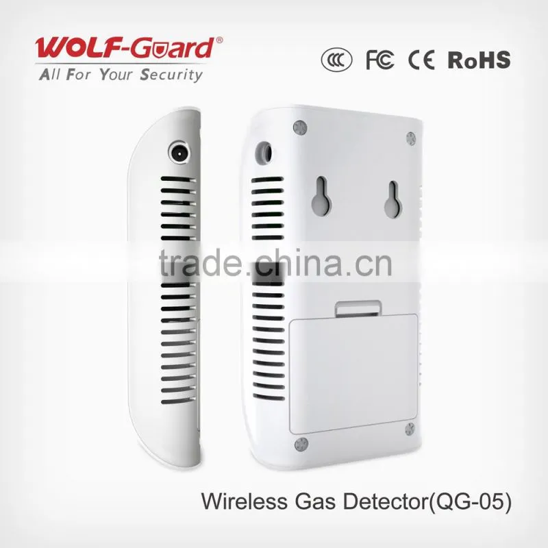 Wireless/wired gas detector for security wired house alarms wireless sensor