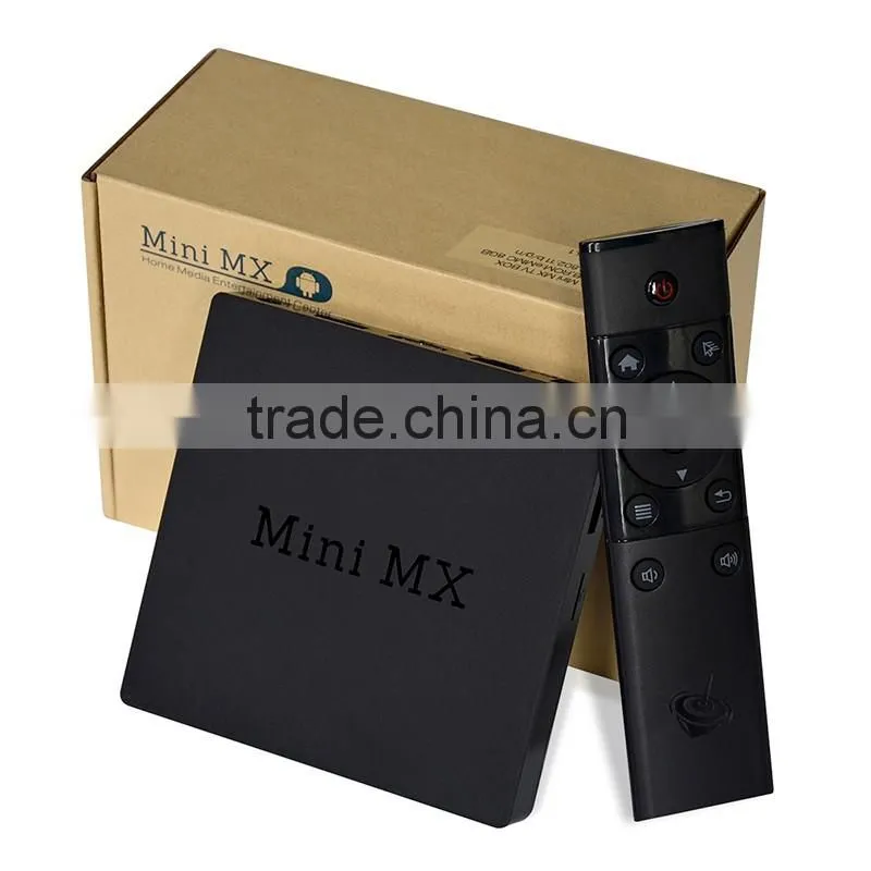 NEW arrival !!!amlogic s905 ram 2G android tv box mini mx with android5.1 OS 2G ram 16G EMMC Global media player