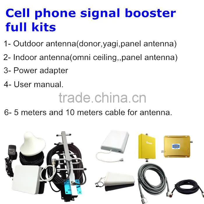 Dual band GSM WCDMA signal repeater,2g 3g cellphone signal booster with AGC/MGC function