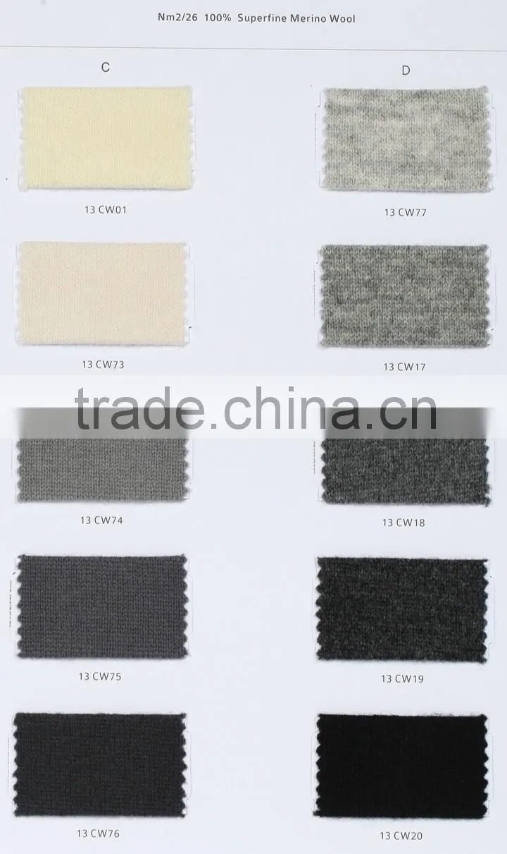 woolen 2/26nm 100% merino wool yarn, 80s tops mercerized
