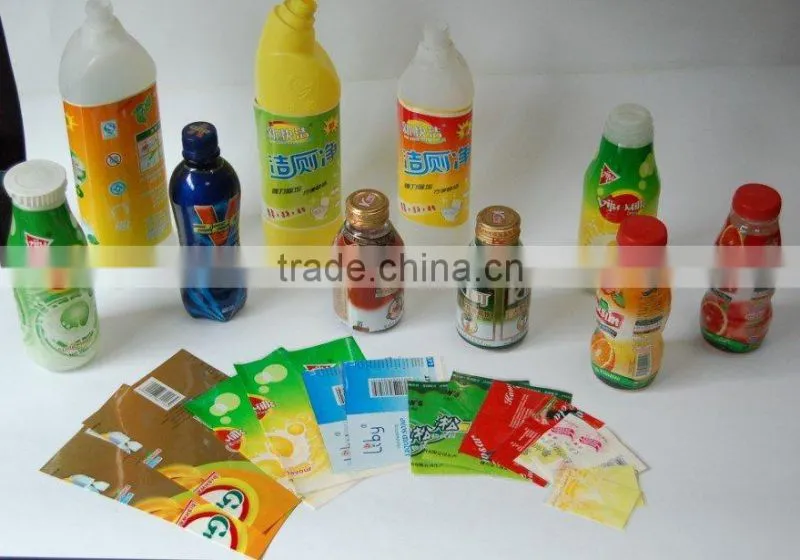 food and beverage bottle shrink film label