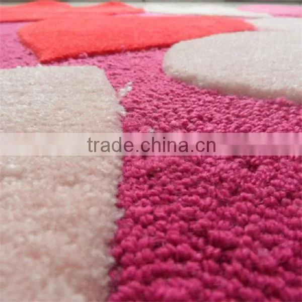 Heart shape colorful patchwork design home decor wholesale carpet