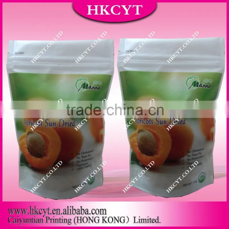 plastic zipper bag for food packaging