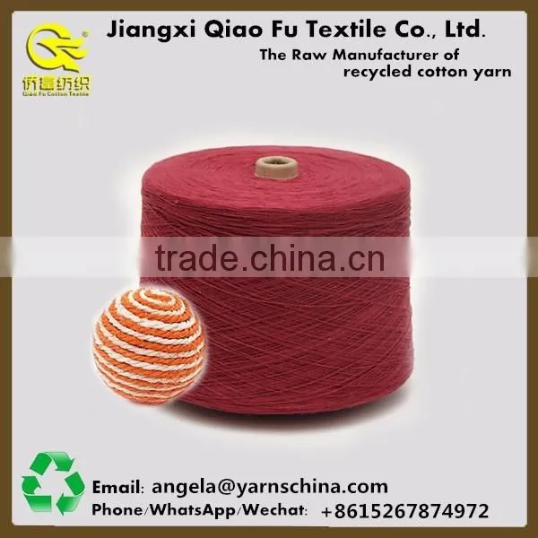 OE recycled polyester cotton blend yarn pet rope yarn handmade pet toys