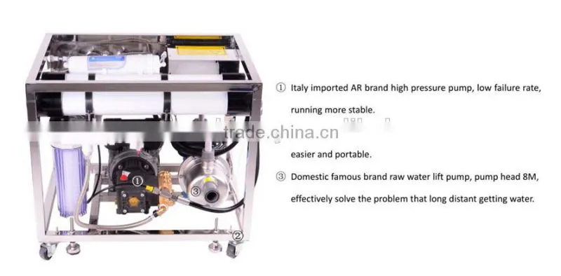 Hot sale movable seawater Desalination 2T/D desalination plant