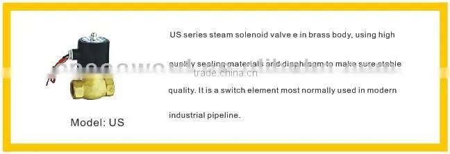 US-15 2/2 way pilot-operated steam solenoid valve (water,air,steam) water valve