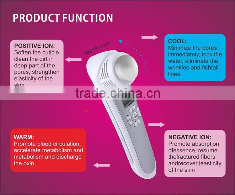 2015New Product vibration cleansing face functional facial machine skin care Beauty Device