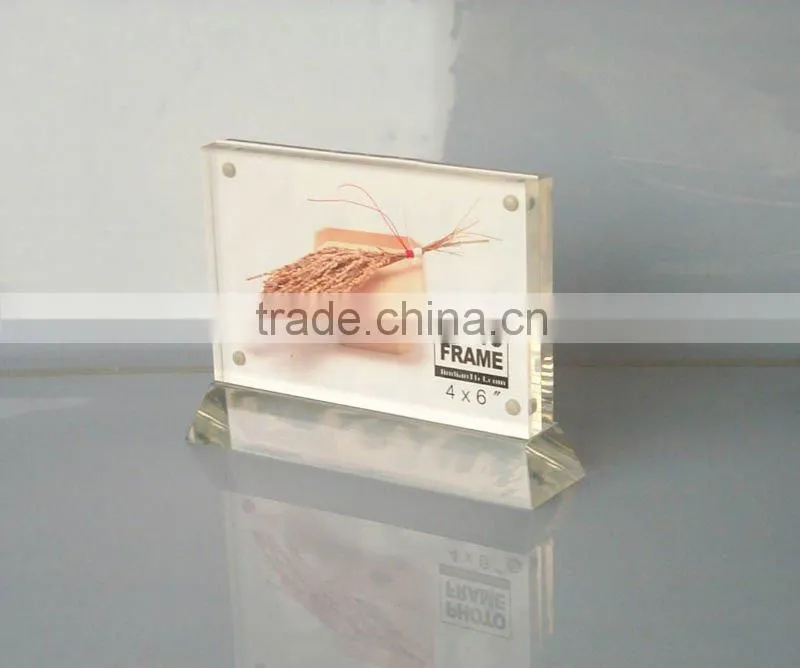 Acrylic logo block for store advertising