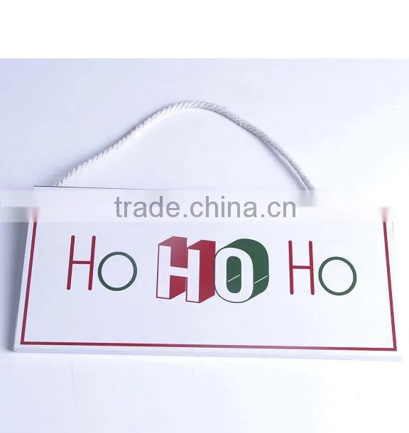 2014 new design square shaped Christmas theme hang plaque
