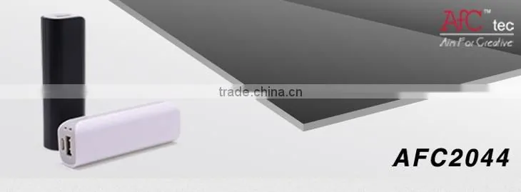 2200mah 2600mah fashion 18650 battery external mini power bank for smartphone