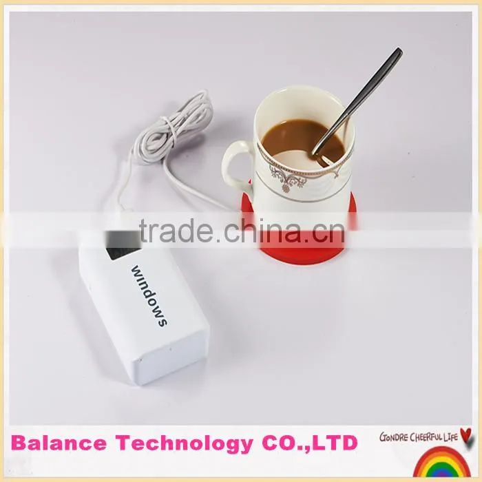 Hot USB heat warmer/cup mat/coffe coaster/vacuum cup pvc coaster