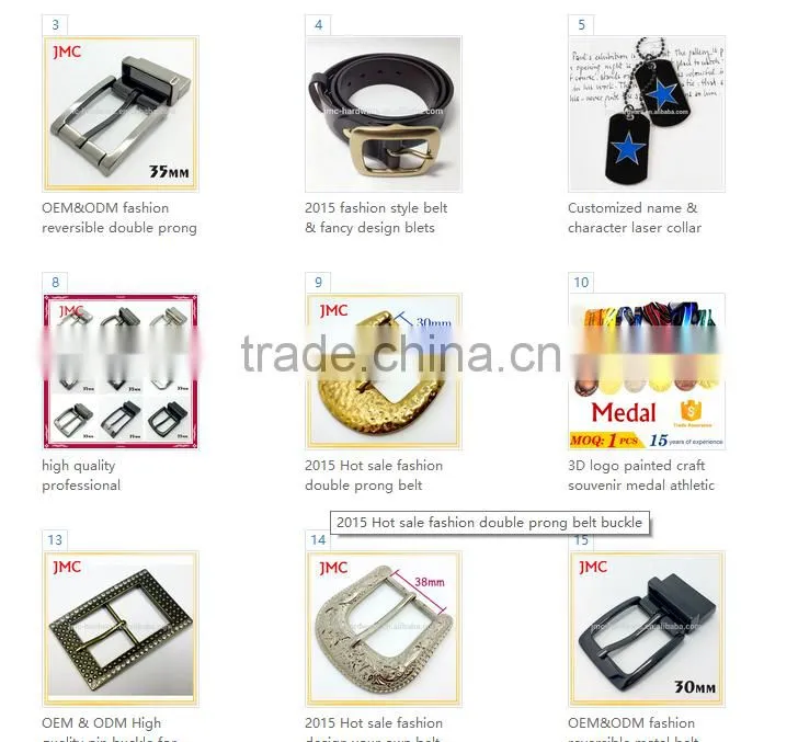 OEM&ODM fashion reversible italian belt buckle