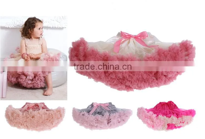 Best-selling baby skirt chiffon table skirt newborn ruffled table skirt girls super fluffy pettiskirt
