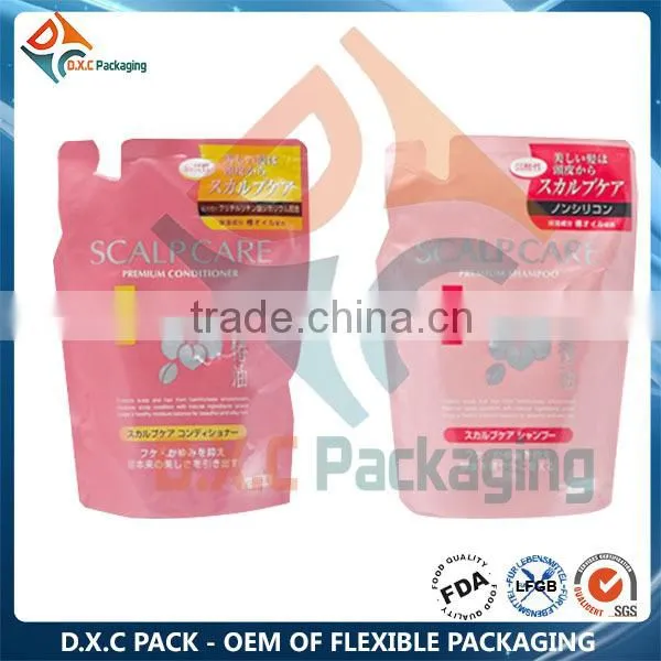 Health Food Plastic Bags AFor Rice Packaging With Spout Cap Top