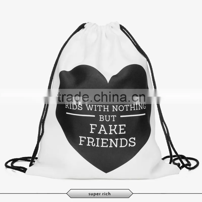 Cheap promotion drawstring shoe bag backpack manufacturers china