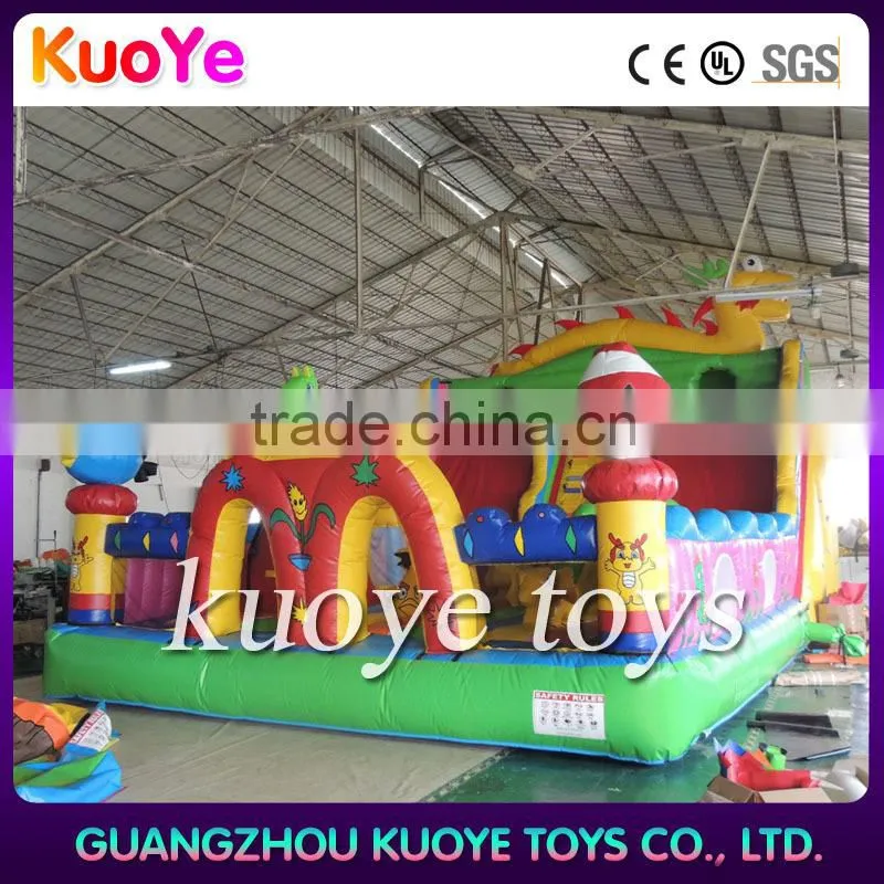 commerical inflatable slide with pool, water funcity park inflatable,inflatable water park for rent