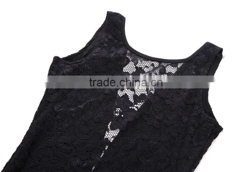 2014 HIgh-Rank quality fabrics lace U backless lace sexy elastane v front dresses