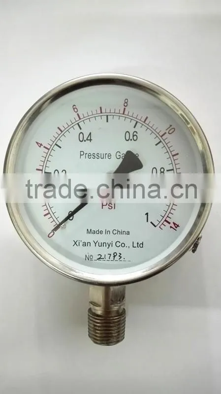 stainless steel bar pressure gauge