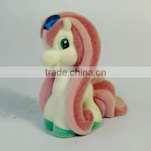 my little pony green color 2015 new design with flock toys