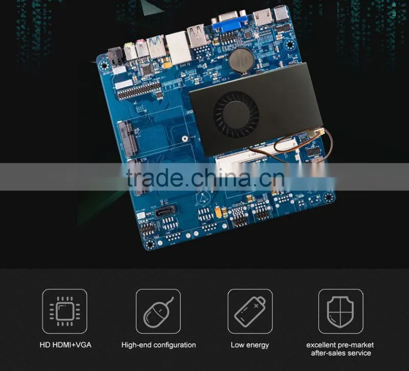 High Quality 2016 New All In One Motherboard Mini Motherboard Optional 4th 4010U i3 i5 i7 HTPC VGA, 4*USB,Support Win7/WIN8/W10