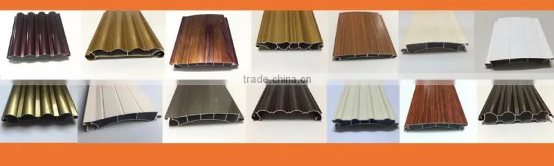 Aluminum roller shutter door profile for Kuwait/Aluminum vertical roller shutter door profile/Aluminum roller door profile