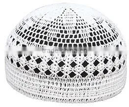 China Promotion hand white Muslim Prayer Cap Wholesale