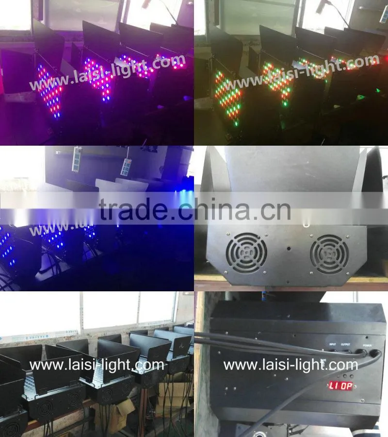 72pcs 3W led wall washer light RGBW or white color led light for tv studio
