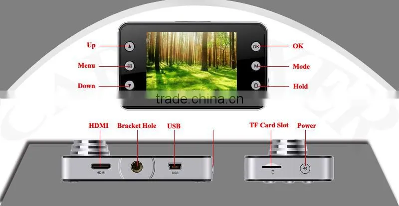 2014 Carmaxer OEM PIP HD Dual Camera car dvr black box x5