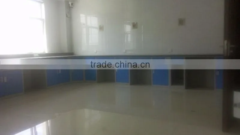 L shape lab wall bench