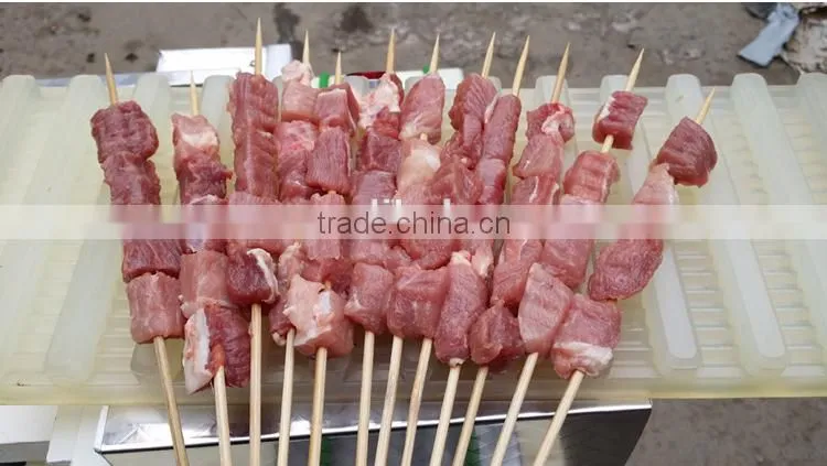 Stainless steel meat kebab machine/Manual skewer machine for sale