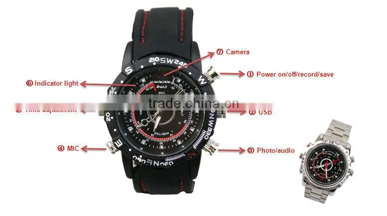 JVE-3105C 8G 1280*960p Camera Watch Driver Mini DV DVR Camera MIC Recordable