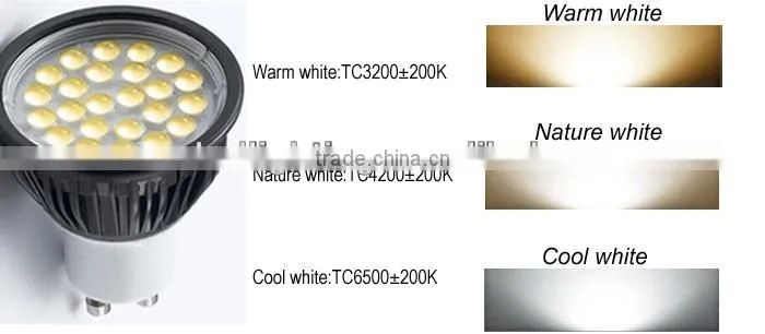 5W GU10 /g5.3 SMD led spotlight dimmable led sport light cool white