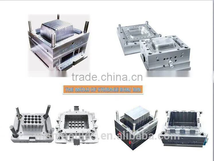 Customied Colorful Plastic Storage Box/Bin from Guangdong China Injection Mould maker